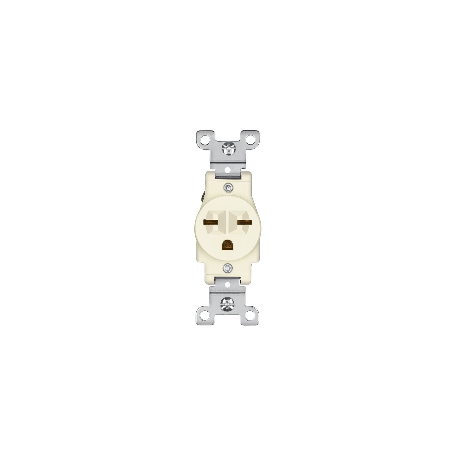 Contacto sencillo, cara de chino, Standard, marfil, Volteck | COSE-CHS | 46110