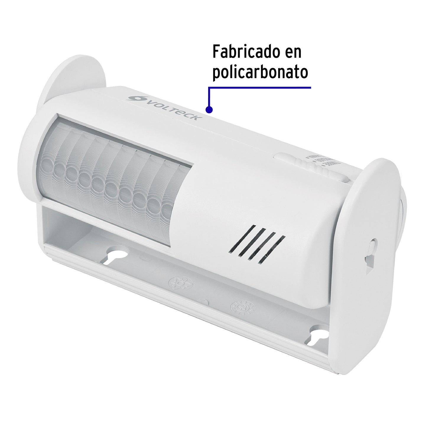 Sensor de movimiento con alarma y timbre, Volteck | SEMO-AL | 46595