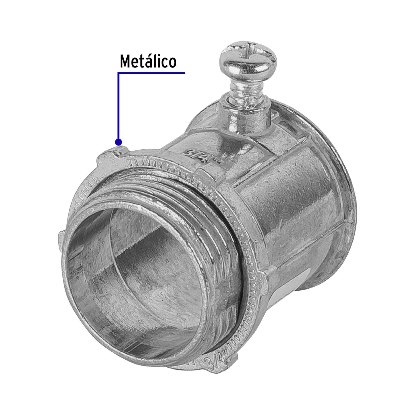 Conector conduit 3/4', Volteck | CONCO-3/4 | 46951