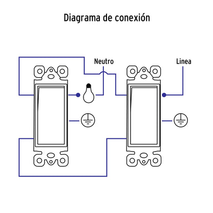 Interruptor de tres vías, línea Classic, Volteck | APSE-ECL | 46009