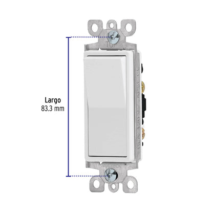 Interruptor de tres vías, línea Classic, Volteck | APSE-ECL | 46009