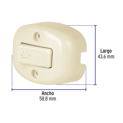 Interruptor de sobreponer para timbre, Volteck | APSO-TI | 46010