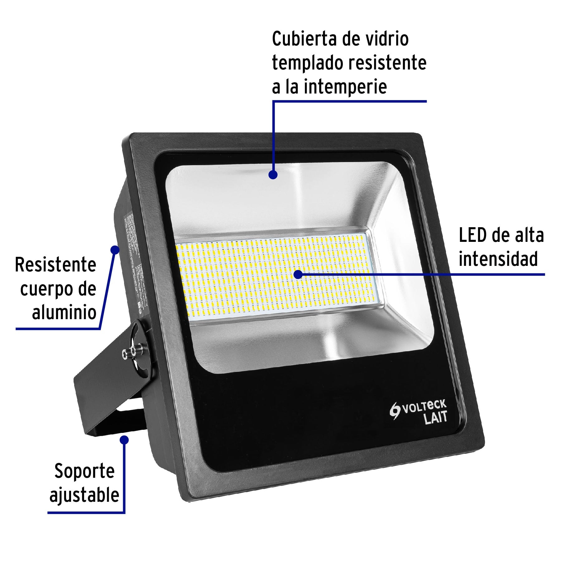 Reflector LED para exteriores 200W 6500K, VOLTECK | REF-306L | 46127