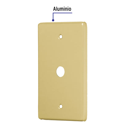 Placa pasacable de aluminio, línea Standard, Volteck | PAAN-S | 46404