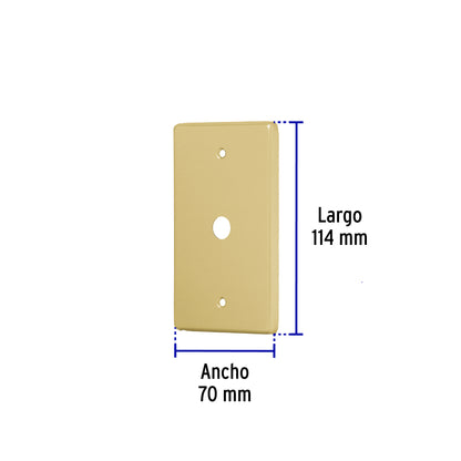 Placa pasacable de aluminio, línea Standard, Volteck | PAAN-S | 46404