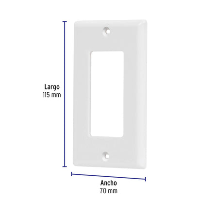 Placa 1 ventana, de policarbonato, línea Classic, Volteck | PPSE-CL | 46418