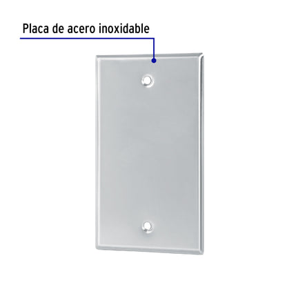 Placa de Acero Inoxidable ciega, Línea Standard | PICI-S | 46548