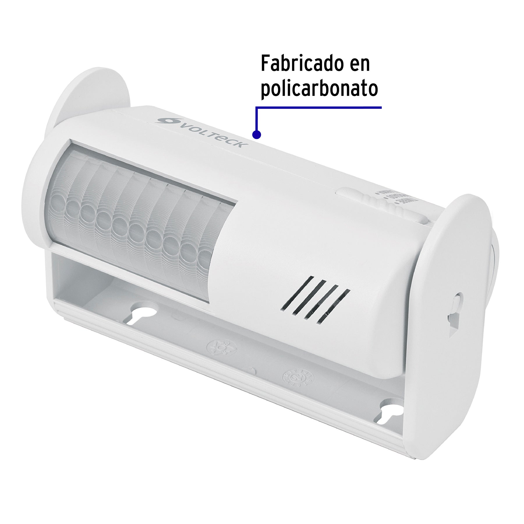 Sensor de movimiento con alarma y timbre, Volteck | SEMO-AL | 46595