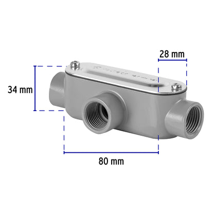 Condulet 1/2' conexión tipo T, Volteck | COLET-1/2-T | 46979