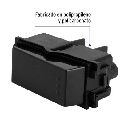 Interruptor sencillo, línea Italiana, color negro, Volteck | APSE-IN | 47607