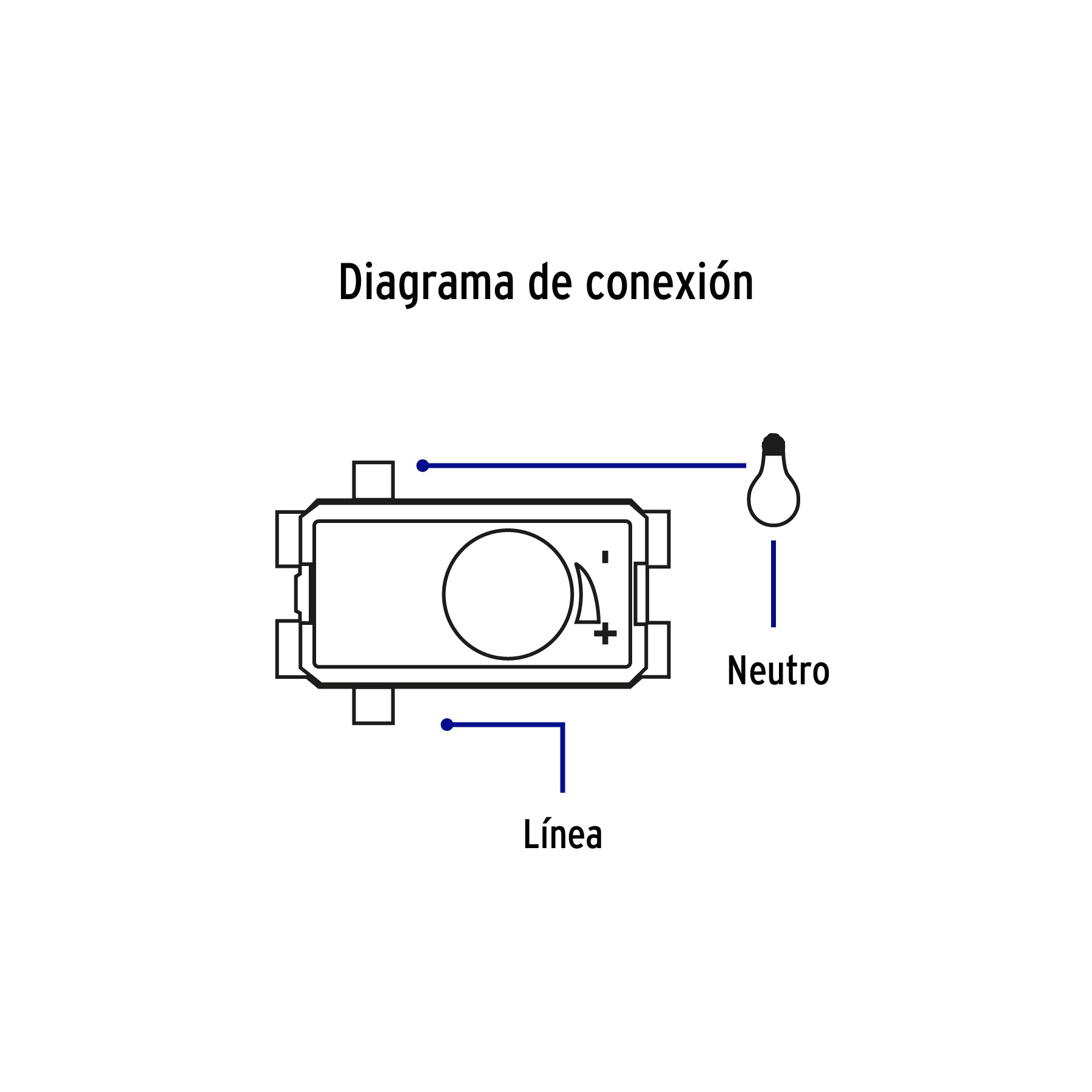 Dimmer giratorio, línea Italiana, color negro, Volteck | DIM-IN | 47612