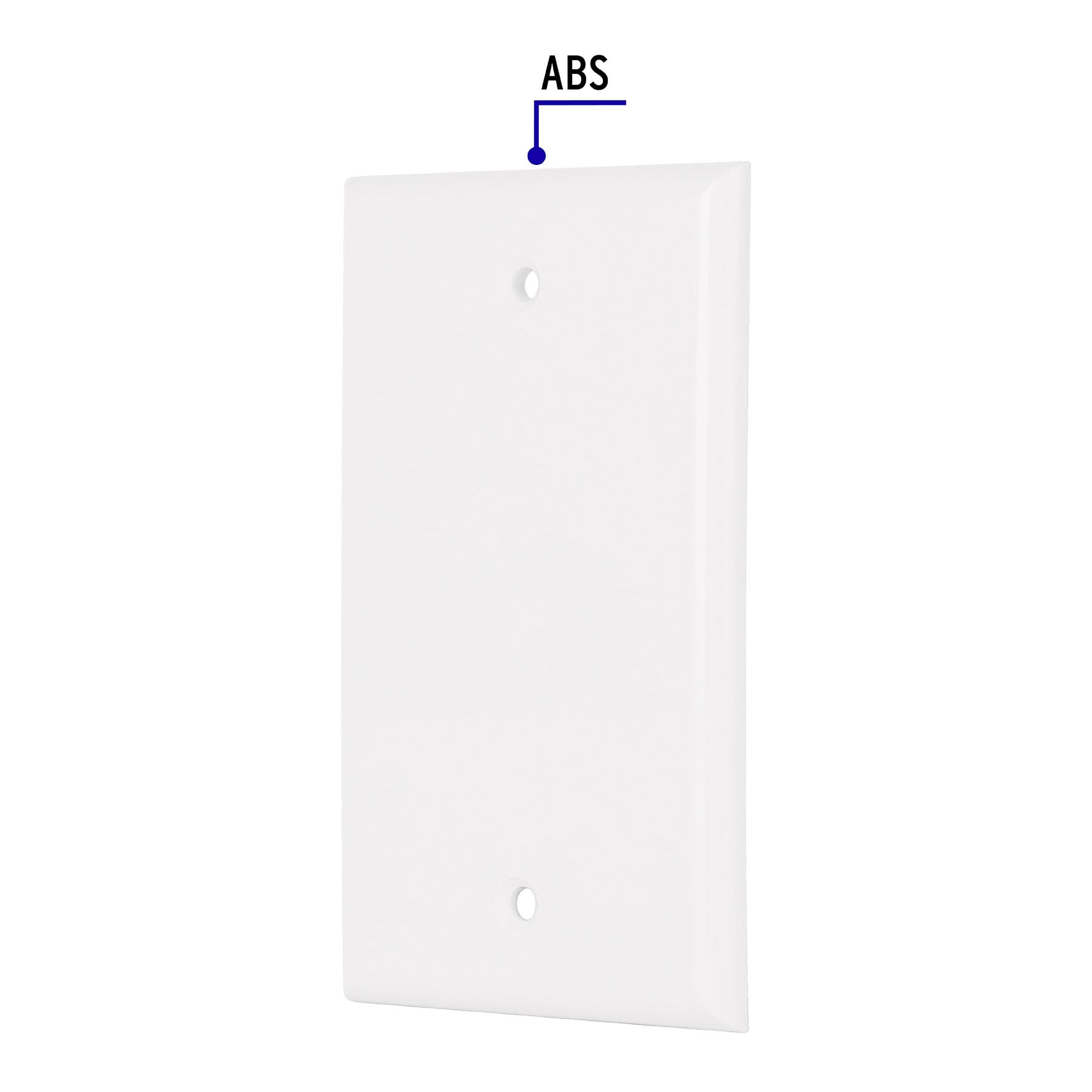 Placa de ABS ciega, Standard, blanco, Volteck | PPCI-SB | 47724