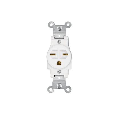 Contacto sencillo, cara de chino, Standard, blanco, Volteck | COSE-CHSB | 47732