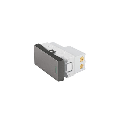 Interruptor de 3 vías acero inox de 1 módulo, línea Lisboa | APSE-ELA | 47823