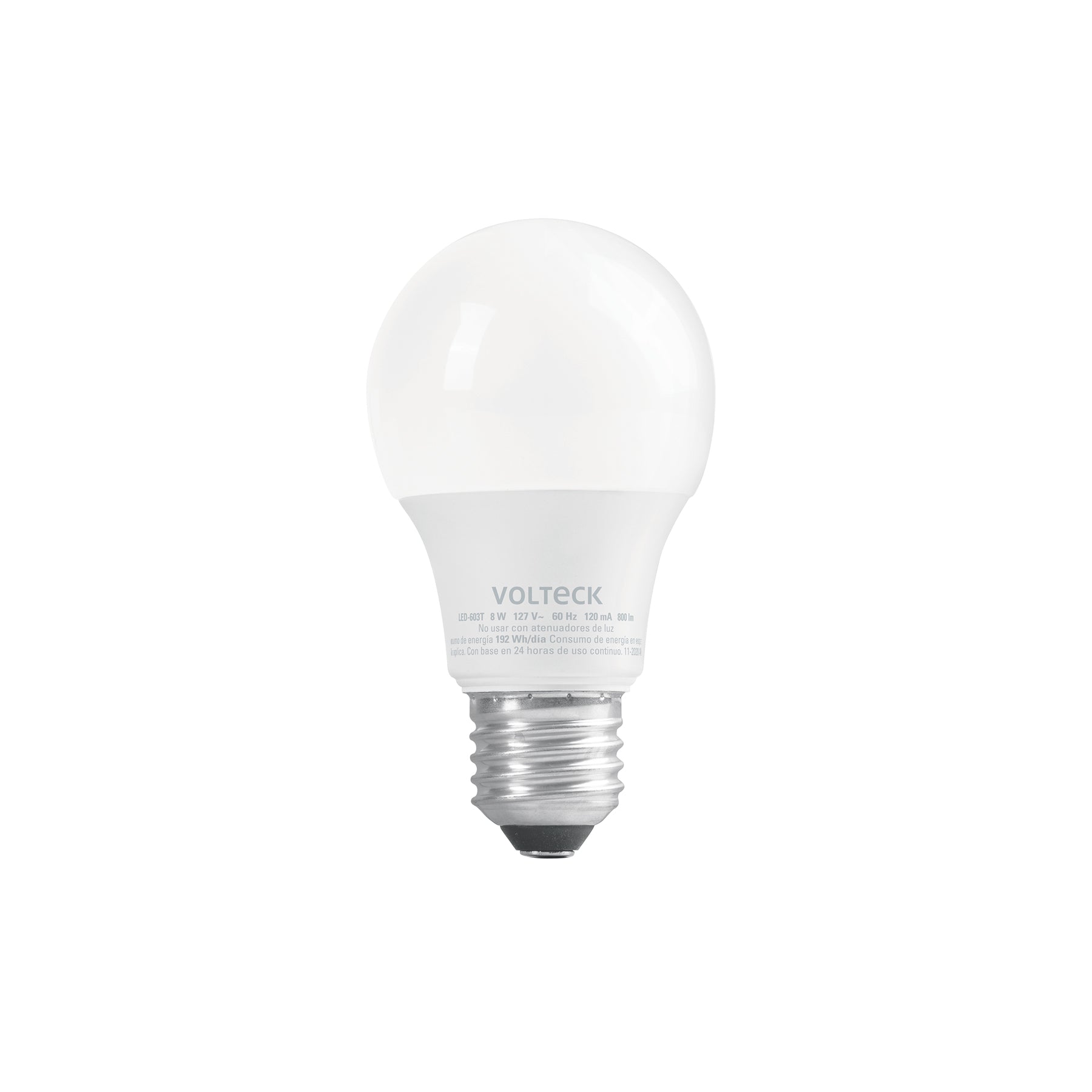 Lámpara LED tipo bulbo con 3 tonos de luz, blíster, Volteck | LED-603T | 49036
